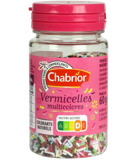 VERMICELLES MULTICOLORES CHABRIOR 60G