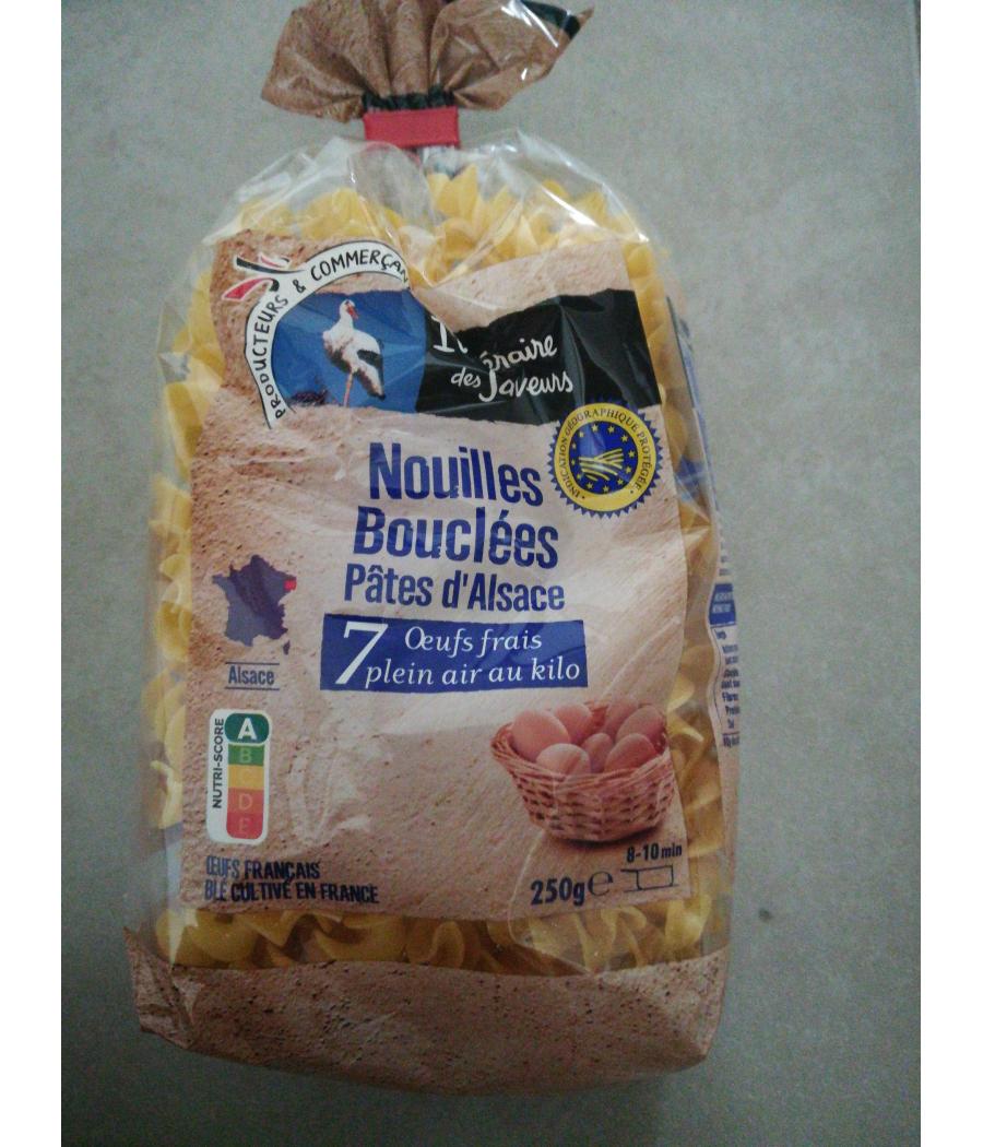 PATES ITINERAIRE DE NOS REGIONS SPAGHETTI, COQUILLETTES,  NOUILLES BOUCLEES, PENNE 250G