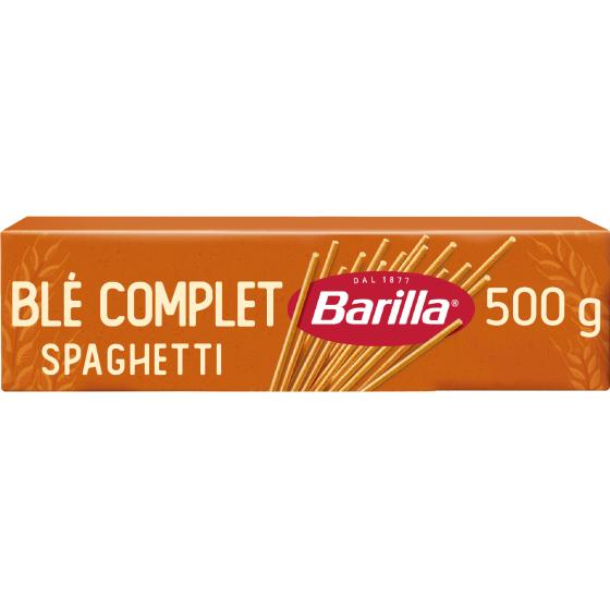 PATES BARILLA SPAGHETTI AU BLE COMPLET INTEGRAL 500G