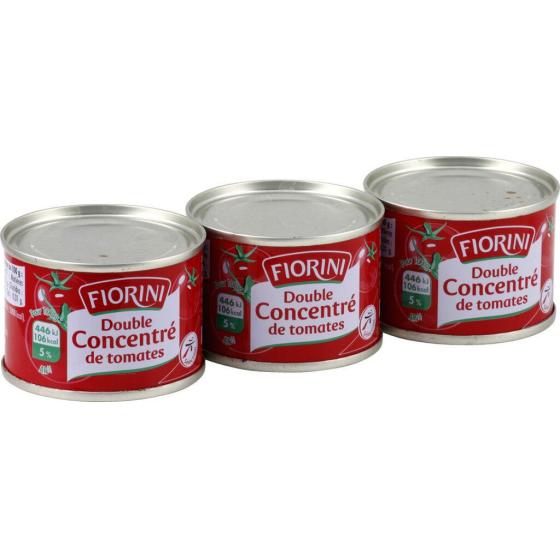 DOUBLE CONCENTRÉ DE TOMATES FIORINI X3 210G