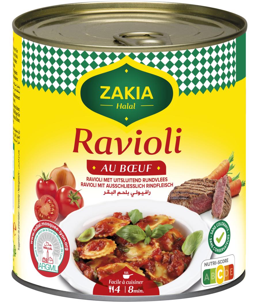 RAVIOLI BOEUF HALAL ZAKIA 800G