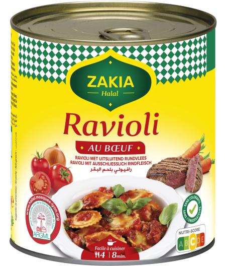 RAVIOLI BOEUF HALAL ZAKIA 800G