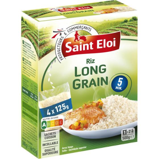 RIZ LONG GRAIN CUISSON 5 MIN SAINT ELOI 500G