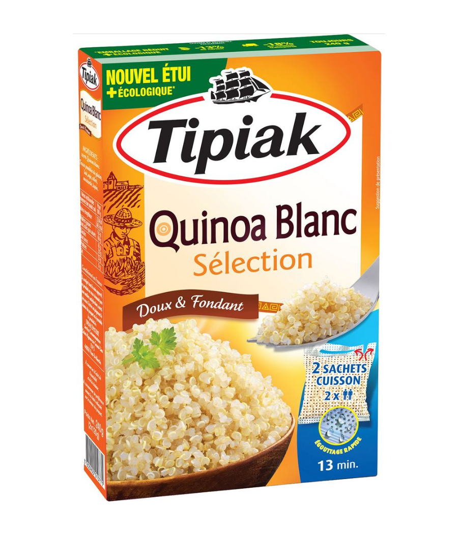 QUINOA CUISSON PARFAITE TIPIAK 2 X 120G