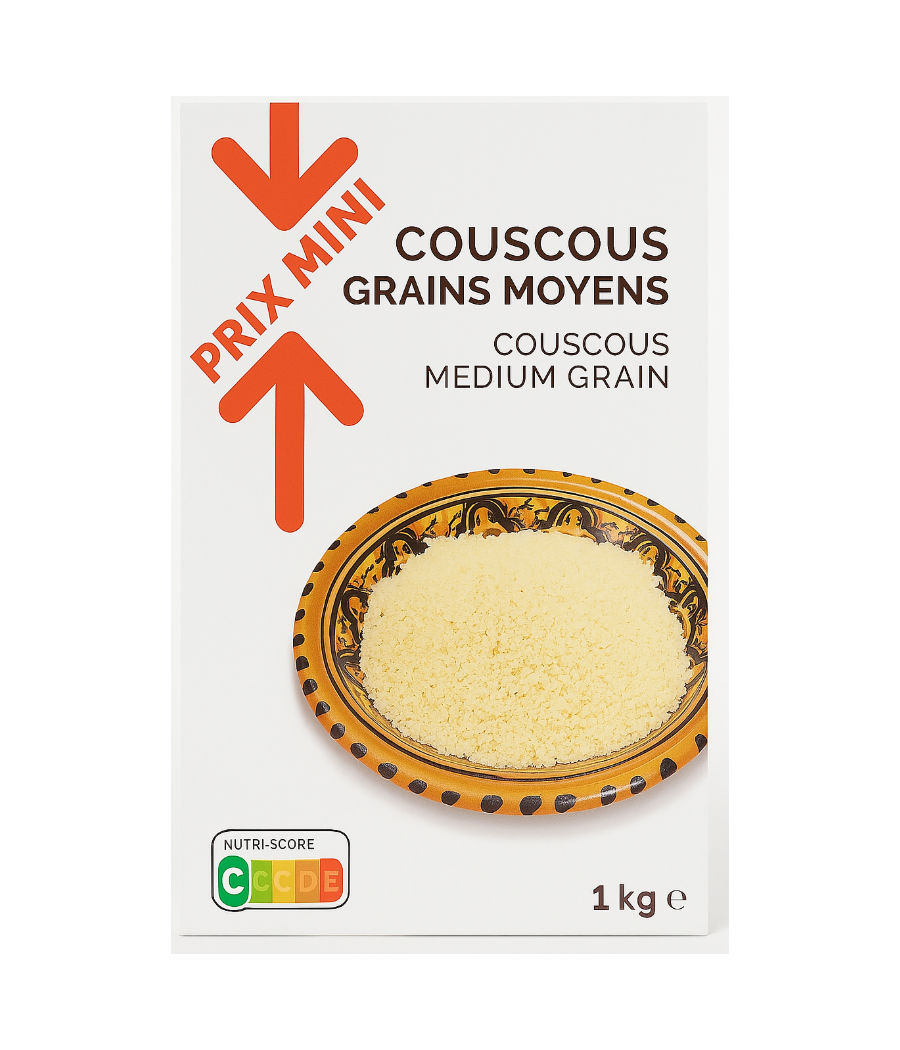COUSCOUS GRAINS MOYEN PRIX MINI 1KG