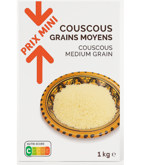 COUSCOUS GRAINS MOYEN PRIX MINI 1KG