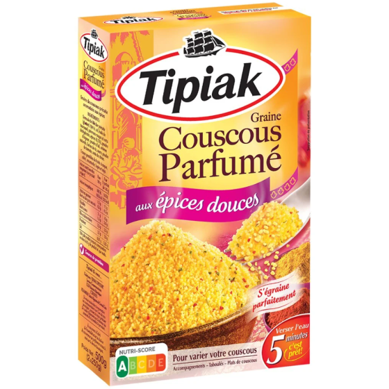 COUSCOUS PARFUME AUX EPICES DOUCES TIPIAK 2 X 250G