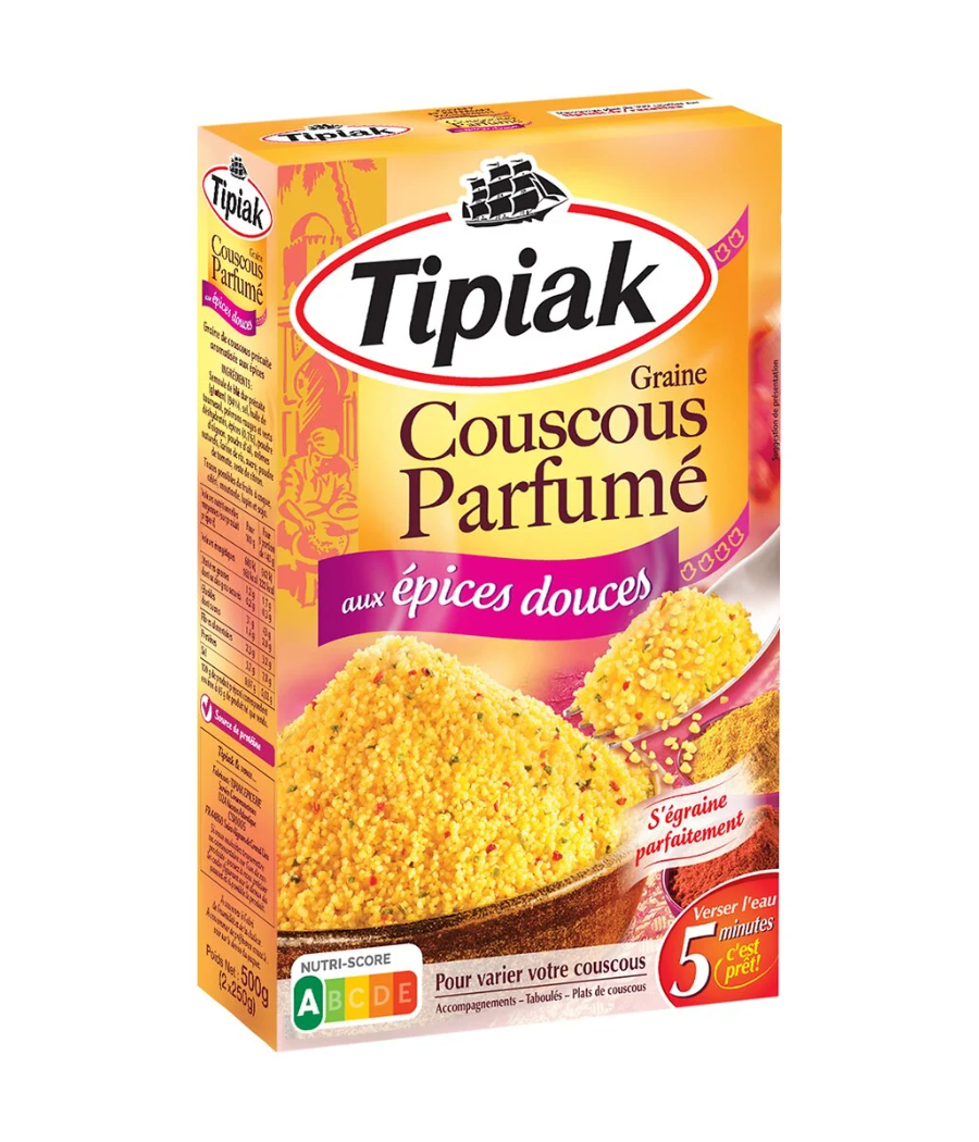 COUSCOUS PARFUME AUX EPICES DOUCES TIPIAK 2 X 250G