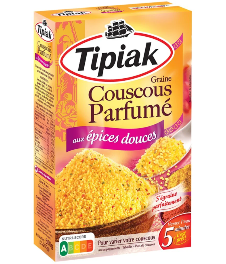 COUSCOUS PARFUME AUX EPICES DOUCES TIPIAK 2 X 250G
