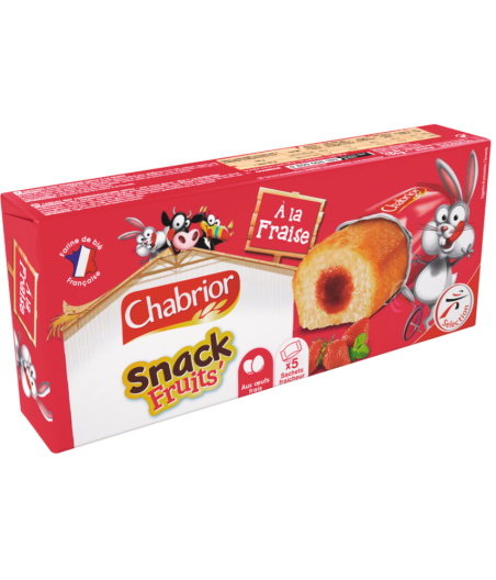 GATEAUX FOURRES A LA FRAISE CHABRIOR 150G
