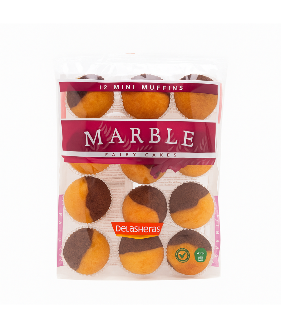 MINI MUFFINS MARBRE AU CHOCOLAT DELASHERAS 280G