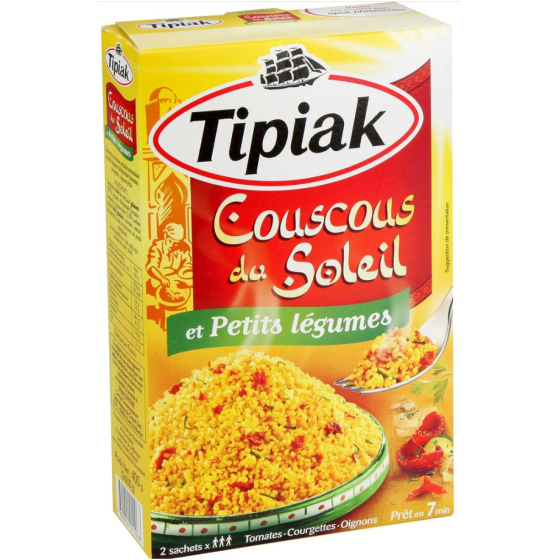 COUSCOUS DU SOLEIL ET PETITS LEGUMES TIPIAK 2 X 200G
