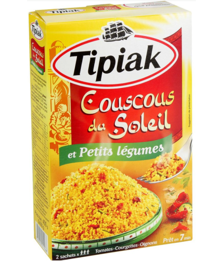 COUSCOUS DU SOLEIL ET PETITS LEGUMES TIPIAK 2 X 200G