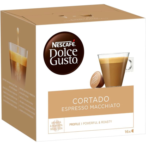 NESCAFE DOLCE GUSTO ESPRESSO MACCHIATO CORTADO X16 CAPSULES