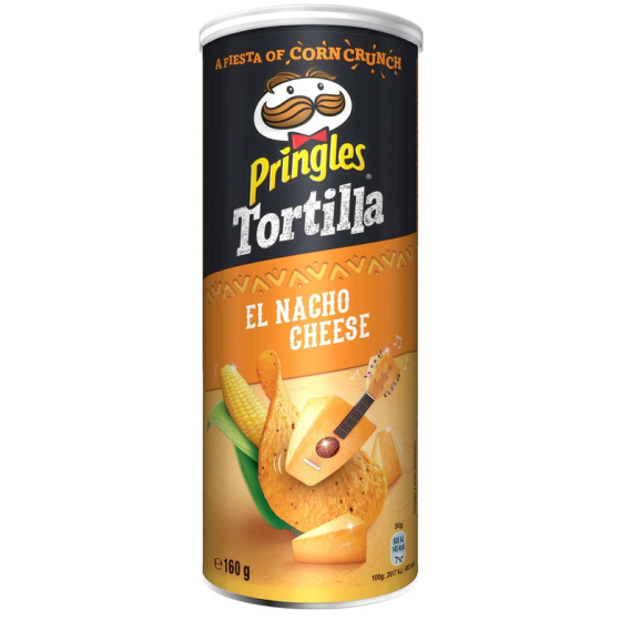 CHIPS TORTILLA EL NACHO CHEESE  PRINGLES 160G
