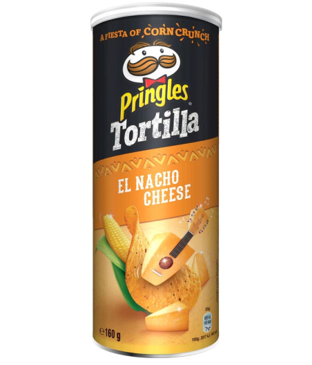 CHIPS TORTILLA EL NACHO CHEESE  PRINGLES 160G