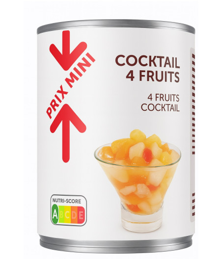 COCKTAIL 4 FRUITS PRIX MINI 820G