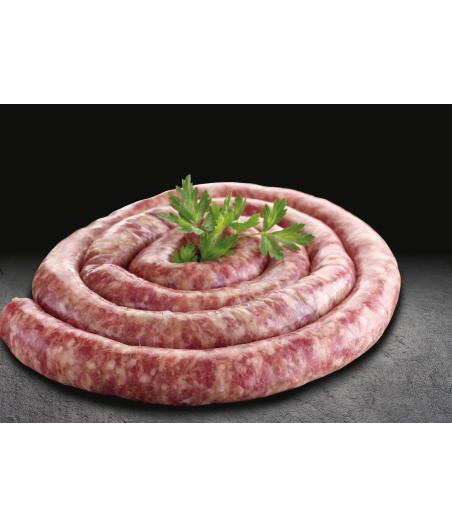 SAUCISSE BRASSE DE PORC VPF SOUS ATMOSPHERE ELABORE EN FRANCE