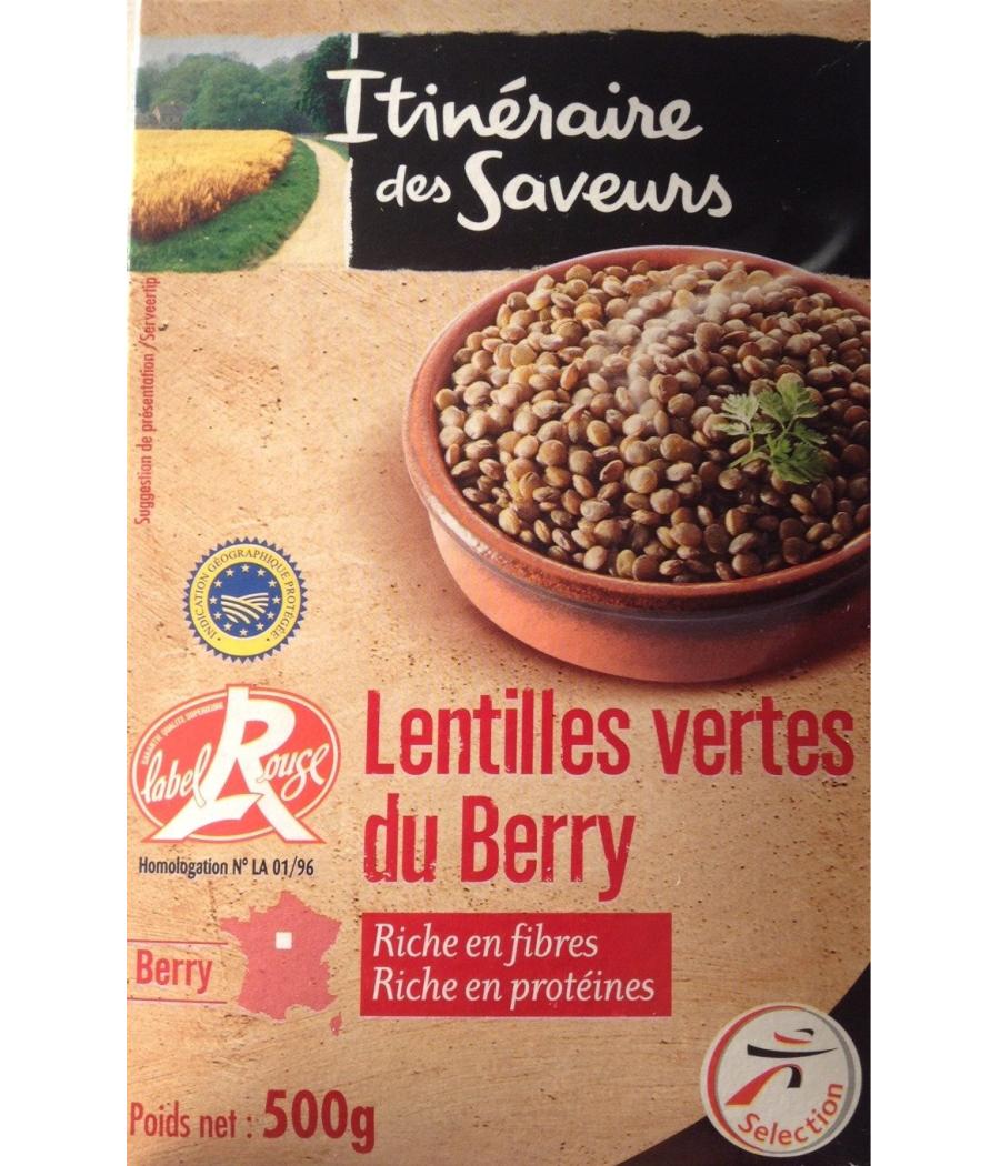 LENTILLES VERTES DU BERRY ITINERAIRE DES SAVEURS 500G