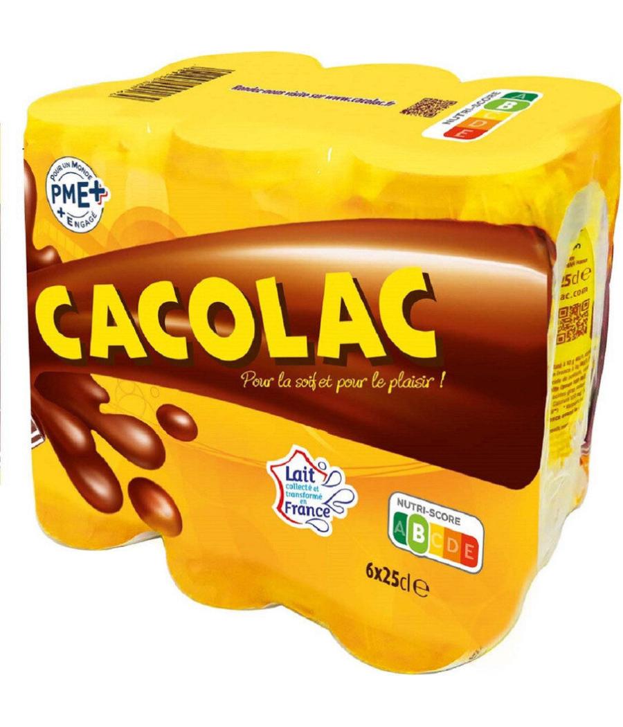 BOISSON AU LAIT ET CACAO CACOLAC 6X25CL
