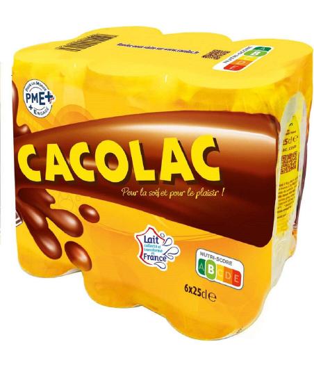 BOISSON AU LAIT ET CACAO CACOLAC 6X25CL