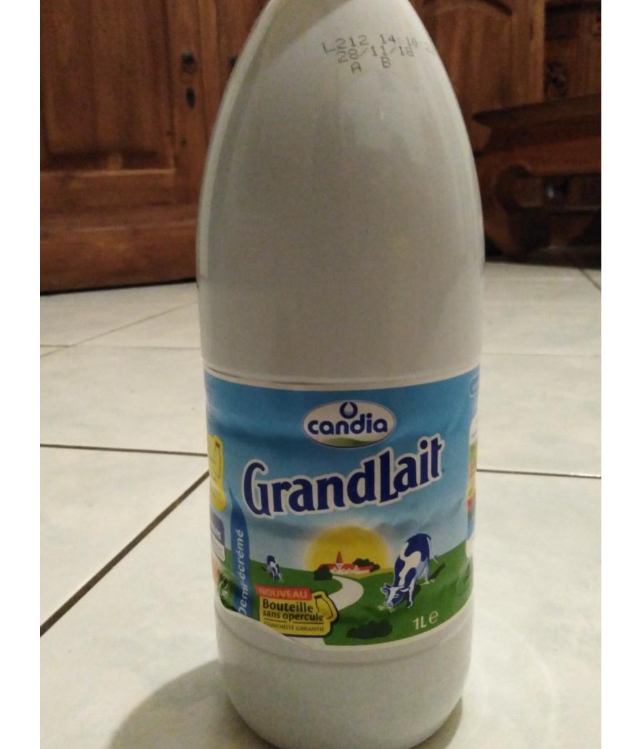 LAIT CANDIA DEMI ECREME 1L