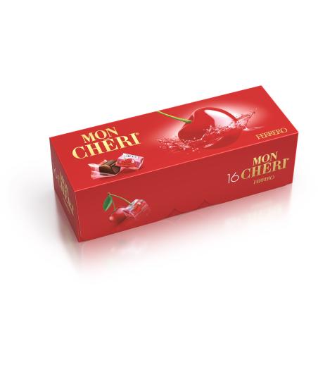 BOUCHEES CHOCOLAT NOIR MON CHERI LIQUEUR CERISE FERRERO ROCHER  168G