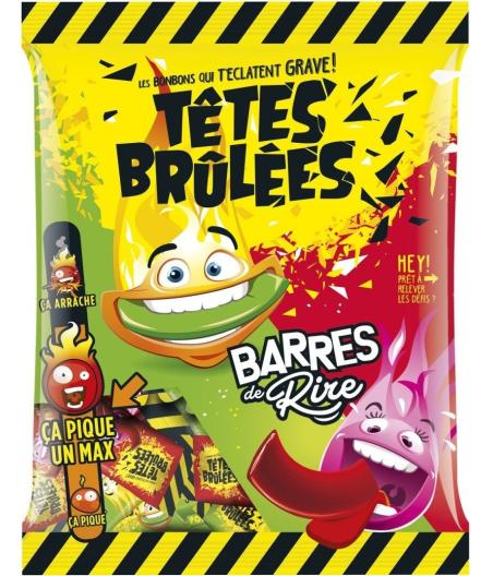 BONBON TÊTES BRULEES BARRES DE RIRE 200G