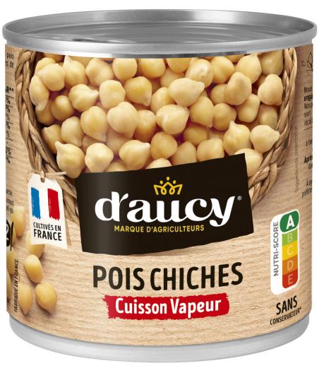 POIS CHICHES CUISSON VAPEUR D'AUCY 265G