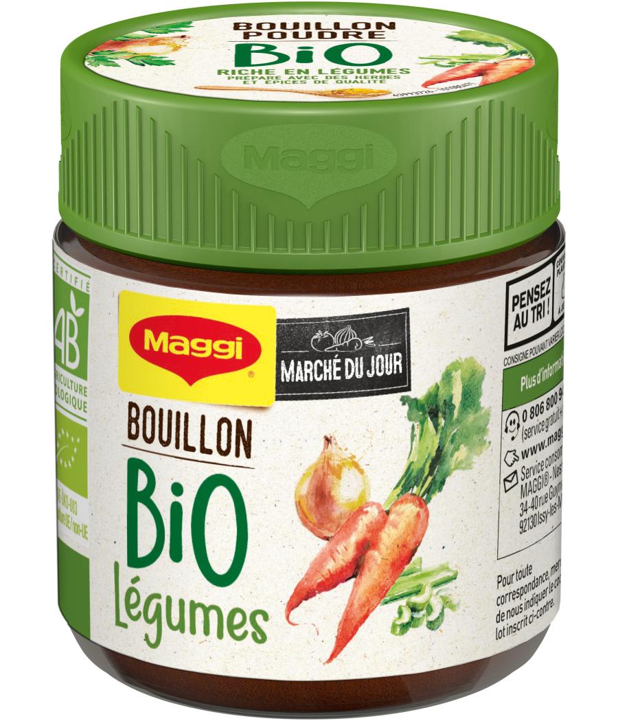 BOUILLON LEGUMES POUDRE BIO MAGGI 110G