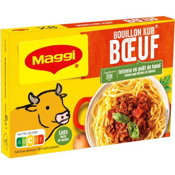 BOUILLON KUB BOEUF MAGGI 80G