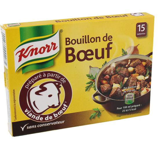 KNORR UNILEVER BOUILLON BOEUF 15 TABLETTES 150G