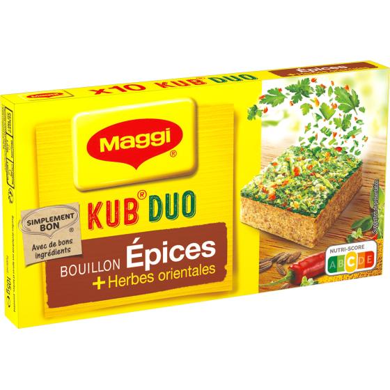 BOUILLON MAGGI KUB DUO EPICES + HERBES ORIENTALES 105G