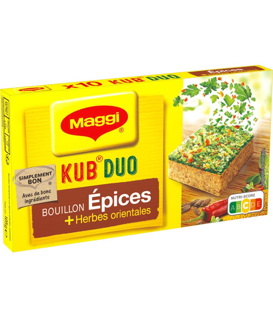 BOUILLON MAGGI KUB DUO EPICES + HERBES ORIENTALES 105G