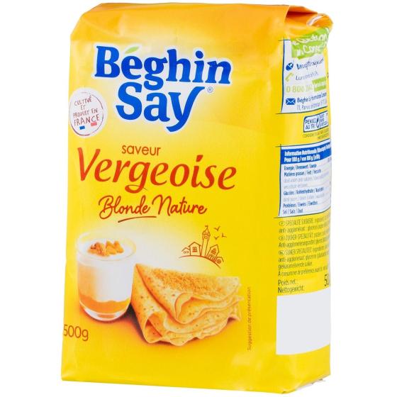 SUCRE BLONDE NATURE BEGHIN SAY 500G
