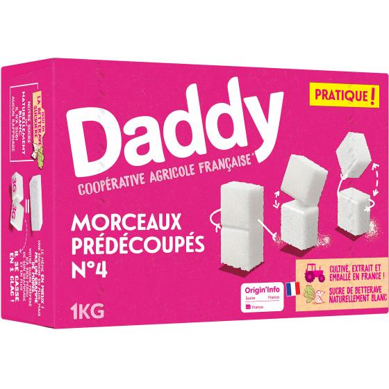 SUCRE  MORCEAUX PREDECOUPE N°4 DADDY 1KG