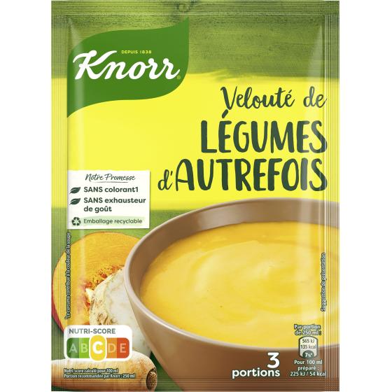 SOUPE VELOUTE DE LEGUMES D'AUTREFOIS 3 PORTIONS KNORR  89G