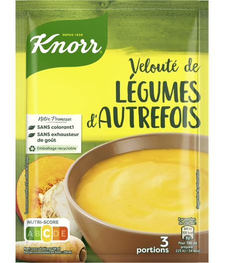 SOUPE VELOUTE DE LEGUMES D'AUTREFOIS 3 PORTIONS KNORR  89G