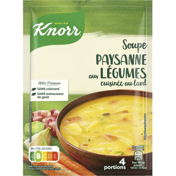 SOUPE PAYSANNE AUX LEGUMES 4 PORTIONS KNORR 97G