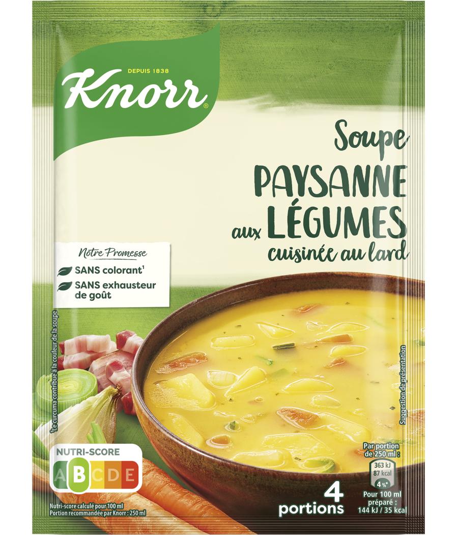 SOUPE PAYSANNE AUX LEGUMES 4 PORTIONS KNORR 97G