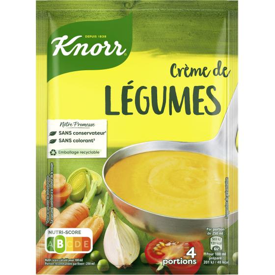SOUPE A LA CREME DE LEGUMES 4 PORTIONS KNORR  112G
