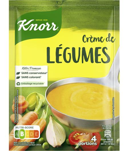 SOUPE A LA CREME DE LEGUMES 4 PORTIONS KNORR  112G