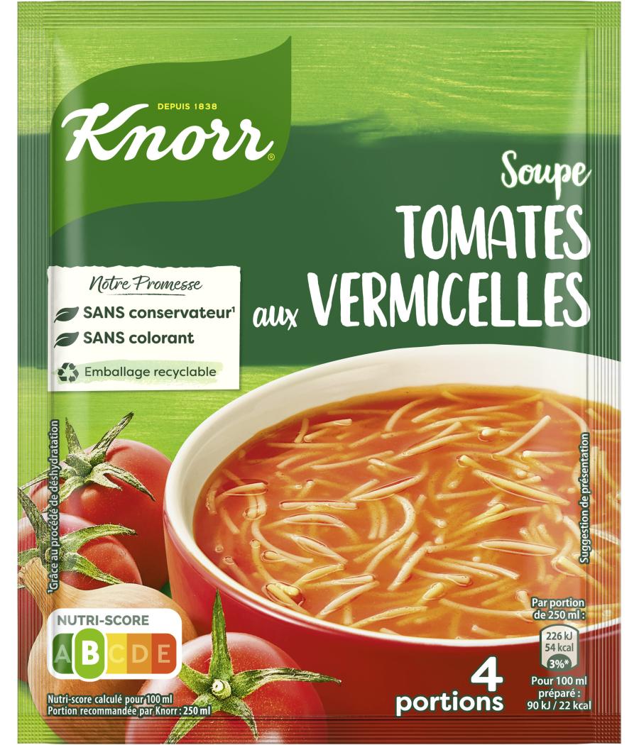SOUPE DE TOMATES AUX VERMICELLES 4 PORTIONS KNORR  67G