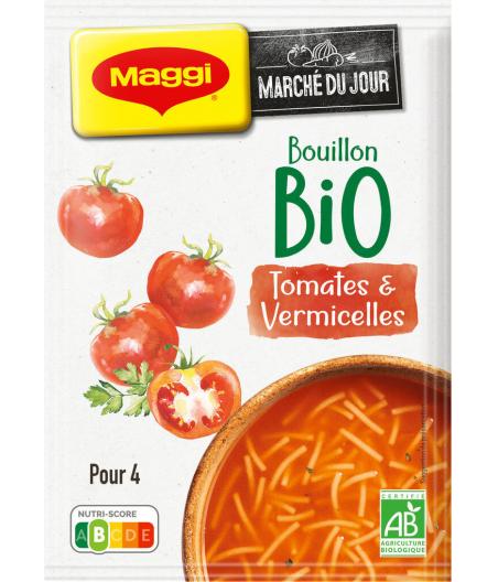 SOUPE DESHYDRATE TOMATE VERMICELLES BIO MAGGI  70G