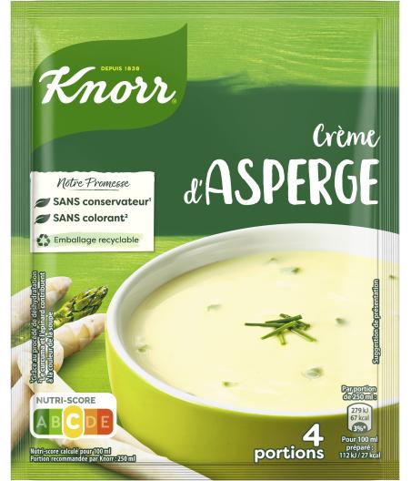 SOUPE DESHYDRATEE A LA CREME D'ASPERGE KNORR 70G