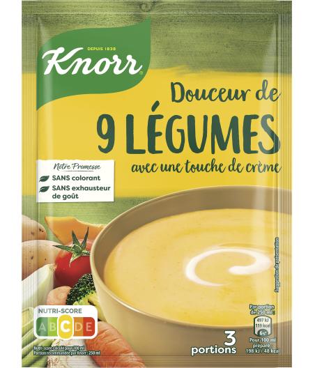 SOUPE DESHYDRATEE DOUCEUR DE 9 LEGUMES KNORR 84G