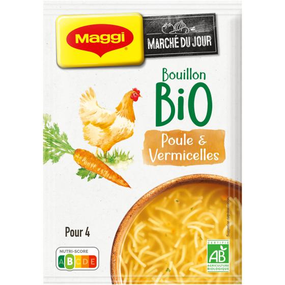 SOUPE BOUILLON BIO POULE VERMICELLE MAGGI  65G