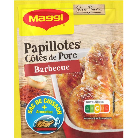 PAPILLOTES COTES DE PORC BARBECUE MAGGI 28G
