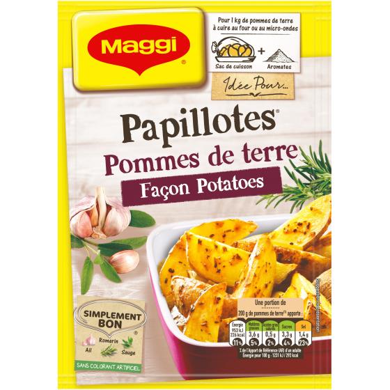PAPILLOTES POMMES DE TERRE FACON POTATOES MAGGI 34G