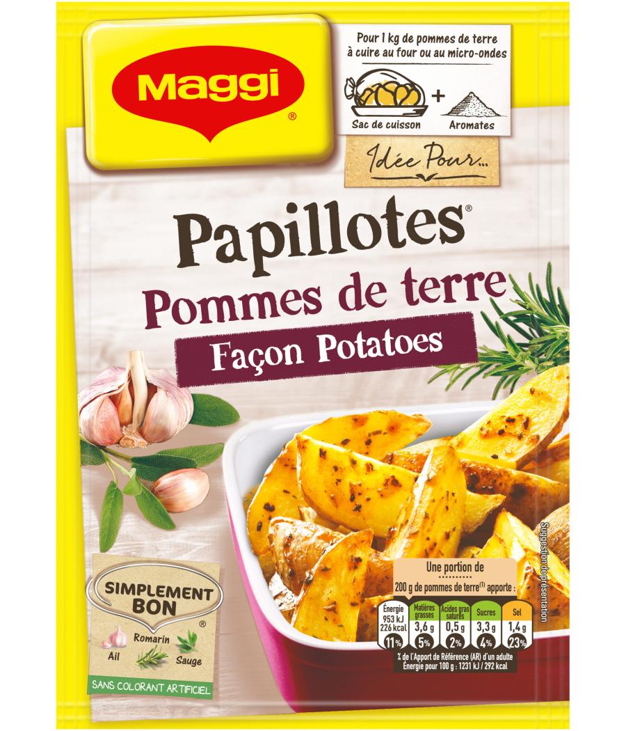 PAPILLOTES POMMES DE TERRE FACON POTATOES MAGGI 34G